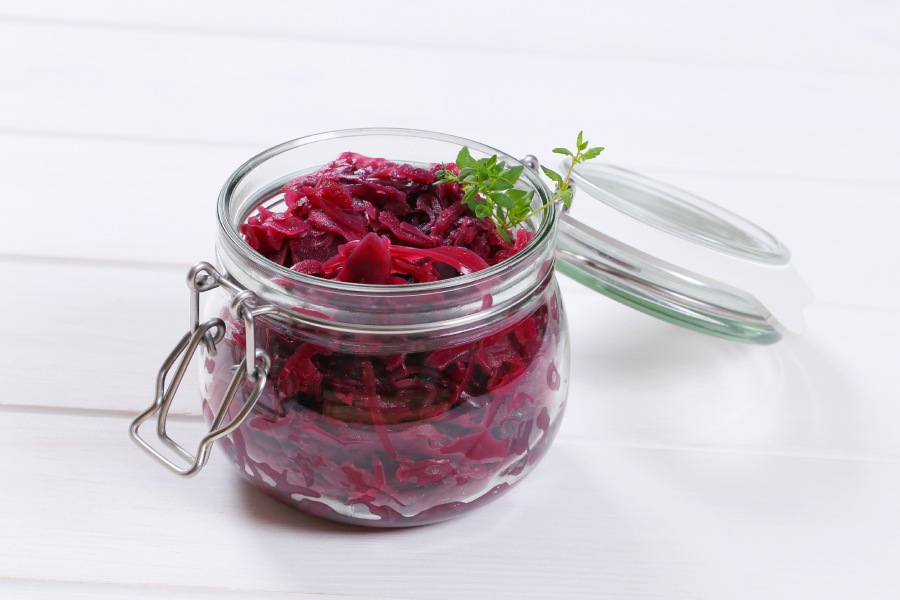 Rotkohl im Glas